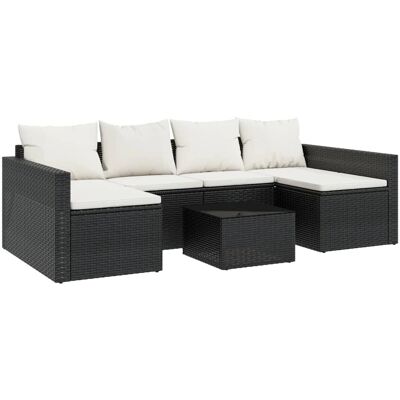 VidaXL Gartenset - Robustes Kunststoffgeflecht - 6 Plätze VidaXL Gartenset - Robustes Kunststoffgeflecht - 6 Plätze