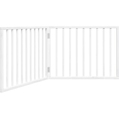 vidaXL Hundegitter Weiß 160cm Klappbar 2 Paneele vidaXL Hundegitter Weiß 160cm Klappbar 2 Paneele