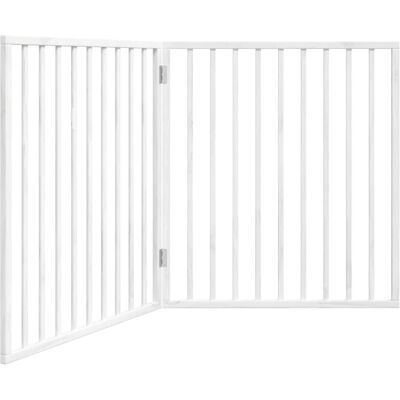 vidaXL Hondendeur inklapbaar 2 panelen wit 80x90cm - Hondendeur en barrière vidaXL Hondendeur inklapbaar 2 panelen wit 80x90cm - Hondendeur en barrière
