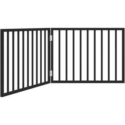vidaXL hondenhek zwart opvouwbaar 160cm - Poort voor huisdieren vidaXL hondenhek zwart opvouwbaar 160cm - Poort voor huisdieren