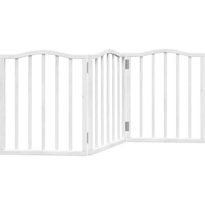 vidaXL Hundetür Klappbar 3 Paneele Weiß 150 cm - Hundetür vidaXL Hundetür Klappbar 3 Paneele Weiß 150 cm - Hundetür