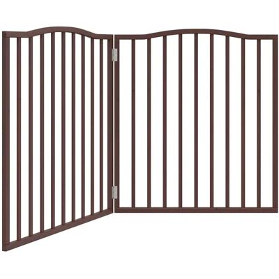 vidaXL Hundetor Faltbar Braun Eichen-Optik - Hundegitter vidaXL Hundetor Faltbar Braun Eichen-Optik - Hundegitter