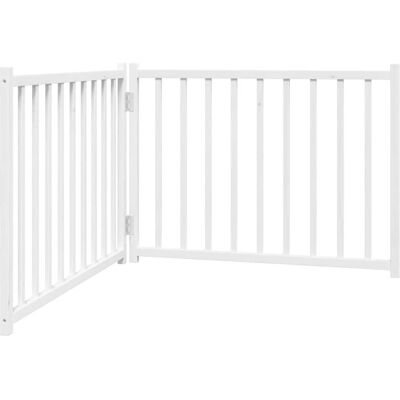 vidaXL Taitettava koiraportti 2 paneelia Valkoinen 160 cm Massiivipuu kuusi - Koiraportti vidaXL Taitettava koiraportti 2 paneelia Valkoinen 160 cm Massiivipuu kuusi - Koiraportti