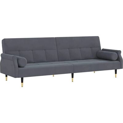 vidaXL Sovesofa med puder - Mørkegrå - Omformer vidaXL Sovesofa med puder - Mørkegrå - Omformer