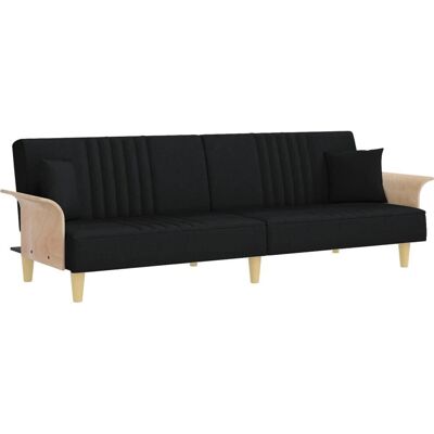 vidaXL 351889 Canapé-lit convertible noir vidaXL 351889 Canapé-lit convertible noir