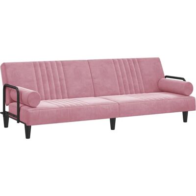 VIDAXL Rosa Samtsofa - Schlafsofa VIDAXL Rosa Samtsofa - Schlafsofa