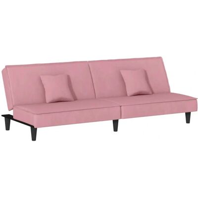 VidaXL Rosa Samtsofa - Schlafsofa VidaXL Rosa Samtsofa - Schlafsofa