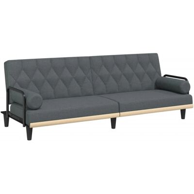 Canapé-lit gris vidaXL - Mobilier pour petits espaces Canapé-lit gris vidaXL - Mobilier pour petits espaces