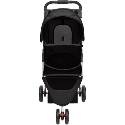 vidaXL Faltbarer Hundewagen 80x46x98 cm Oxford-Stoff - schwarz vidaXL Faltbarer Hundewagen 80x46x98 cm Oxford-Stoff - schwarz