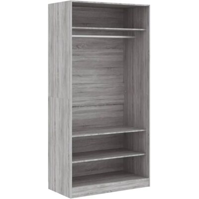 Armoire gris Sonoma de vidaXL - Rangement, 3 Compartiments - Publicité Armoire gris Sonoma de vidaXL - Rangement, 3 Compartiments - Publicité