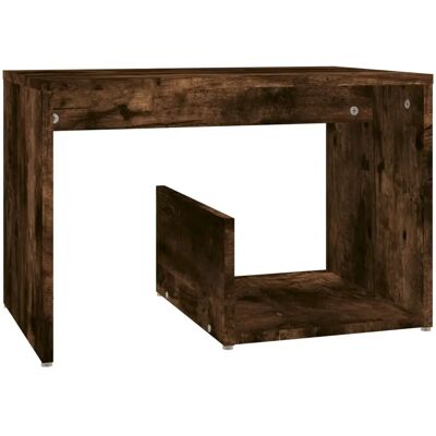 vidaXL 826632 Rauch Eichen Beistelltisch - Beistelltisch vidaXL 826632 Rauch Eichen Beistelltisch - Beistelltisch