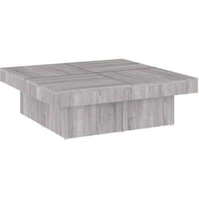 vidaXL Graue Sonoma Couchtisch 90x90x28 cm - Couchtisch vidaXL Graue Sonoma Couchtisch 90x90x28 cm - Couchtisch