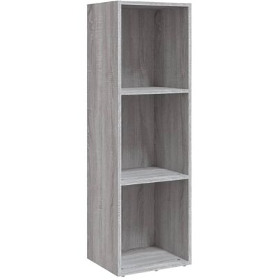 vidaXL Grijze Sonoma Boekenkast - Boek & TV-meubel vidaXL Grijze Sonoma Boekenkast - Boek & TV-meubel