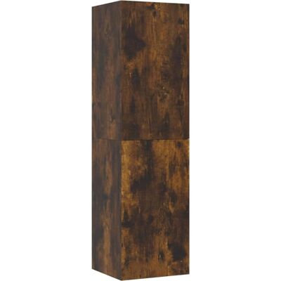 vidaXL Wandmontierter TV-Schrank Fumosa Eiche 30,5x30x110 cm vidaXL Wandmontierter TV-Schrank Fumosa Eiche 30,5x30x110 cm
