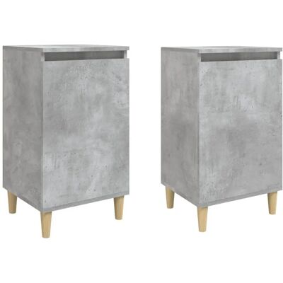 vidaXL Table de nuit - Gris béton - Table de nuit - Publicité vidaXL Table de nuit - Gris béton - Table de nuit - Publicité