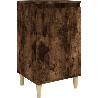 vidaXL Mesita de Noche - Roble Ahumado - 2 pcs - Mesita de Noche vidaXL Mesita de Noche - Roble Ahumado - 2 pcs - Mesita de Noche