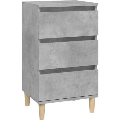 vidaXL 819664 Nachtkastje - Beton Grijs - Bedside Table vidaXL 819664 Nachtkastje - Beton Grijs - Bedside Table