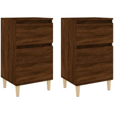 vidaXL Nachttisch Eiche - Elegant, Feuchtigkeitsbeständig, Stauraum vidaXL Nachttisch Eiche - Elegant, Feuchtigkeitsbeständig, Stauraum