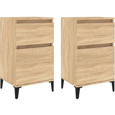vidaXL 819715 Nightstand - Sonoma Oak - Durable - Elegant Design - Spacious Storage vidaXL 819715 Nightstand - Sonoma Oak - Durable - Elegant Design - Spacious Storage