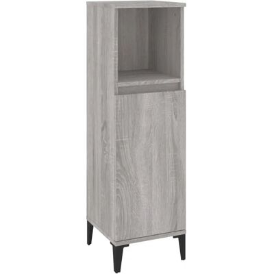 vidaXL 819818 Meuble de salle de bain - Gris Sonoma - Bois engineering vidaXL 819818 Meuble de salle de bain - Gris Sonoma - Bois engineering