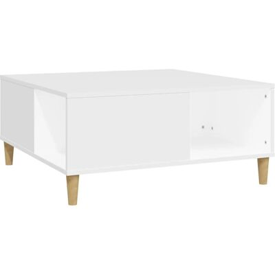 vidaXL 821092 Witte salontafel Gemaakt van engineeringhout - Salontafel vidaXL 821092 Witte salontafel Gemaakt van engineeringhout - Salontafel