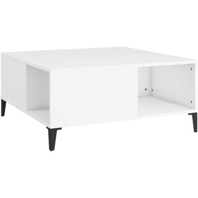 vidaXL Weiße 80x80x36,5 cm Holzwerkstoff Couchtisch - Couchtisch vidaXL Weiße 80x80x36,5 cm Holzwerkstoff Couchtisch - Couchtisch