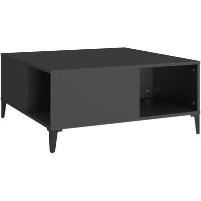 vidaXL Table de Salon Noire 80x80x36,5 cm Bois - Coffee Table - Publicité vidaXL Table de Salon Noire 80x80x36,5 cm Bois - Coffee Table - Publicité