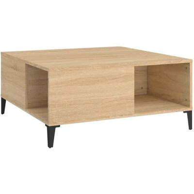 vidaXL Table basse - Café, Chêne Sonoma, Design minimaliste - Publicité vidaXL Table basse - Café, Chêne Sonoma, Design minimaliste - Publicité