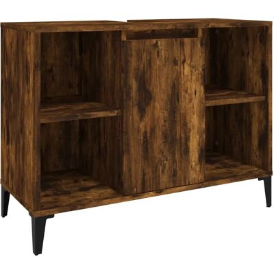 vidaXL Waschtisch Unterschrank - Räuchereiche 80x33x60cm vidaXL Waschtisch Unterschrank - Räuchereiche 80x33x60cm