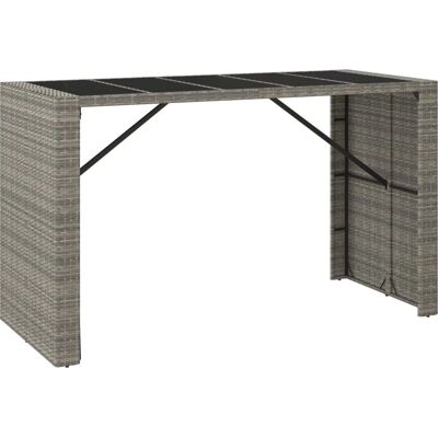 vidaXL Harmaa 185x80x110cm Baaripöytä - Ulkokalusteet vidaXL Harmaa 185x80x110cm Baaripöytä - Ulkokalusteet