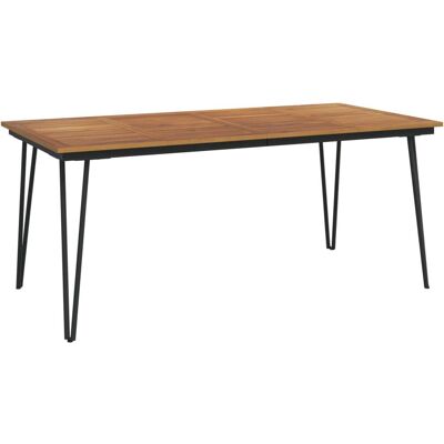 vidaXL Stół ogrodowy z nogami w kształcie spinki 180x90x75 cm Akacja vidaXL Stół ogrodowy z nogami w kształcie spinki 180x90x75 cm Akacja