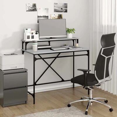 vidaXL Grijze Sonoma Bureau 100x50x90 cm - Kantoor/Computer Tafel vidaXL Grijze Sonoma Bureau 100x50x90 cm - Kantoor/Computer Tafel