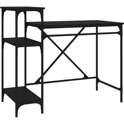 vidaXL 826714 Bureau - Industrieel, Zwart, 105x50x90 cm vidaXL 826714 Bureau - Industrieel, Zwart, 105x50x90 cm