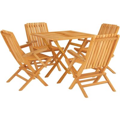 vidaXL 3155036 outdoor furniture set - moderni teak puutarhasyötesetti vidaXL 3155036 outdoor furniture set - moderni teak puutarhasyötesetti