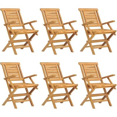 VidaXL Outdoor Stuhl - Klappbarer Teak-Gartensitz VidaXL Outdoor Stuhl - Klappbarer Teak-Gartensitz