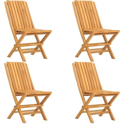VidaXL Mebel ogrodowy składany - 4 szt. Teak VidaXL Mebel ogrodowy składany - 4 szt. Teak