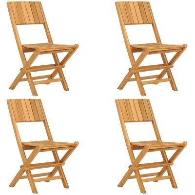 VidaXL Buitenkamerstoel Teakhout - Vouwtuinstoelen, Set van 6 VidaXL Buitenkamerstoel Teakhout - Vouwtuinstoelen, Set van 6