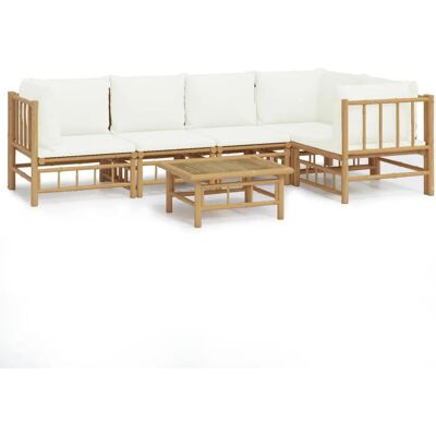 vidaXL Gartenmöbel-Set - Bambus, 6-teilig, Outdoor vidaXL Gartenmöbel-Set - Bambus, 6-teilig, Outdoor