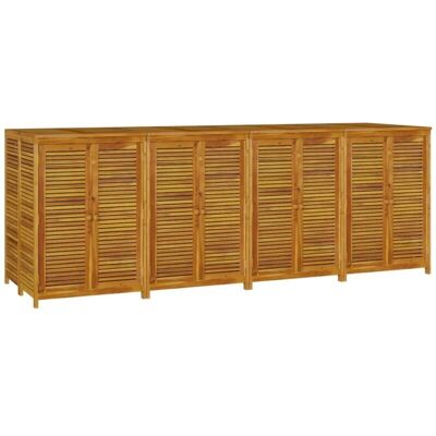 vidaXL Gartenschrank - 280x87x104 cm - Massives Akazienholz vidaXL Gartenschrank - 280x87x104 cm - Massives Akazienholz