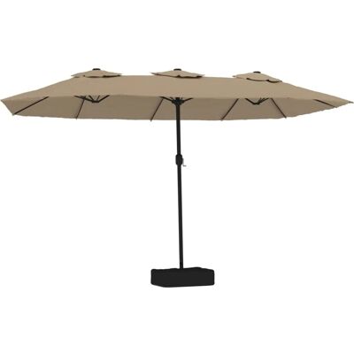 Nnevl Taupe Podwójny Parasol - Ochrona UV i cień Nnevl Taupe Podwójny Parasol - Ochrona UV i cień
