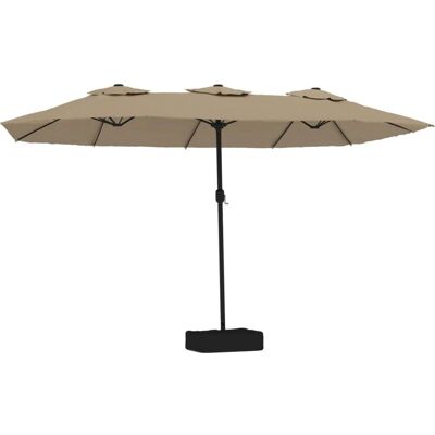 Nnevl Parasol dwupłaszczowy z LED - Ogrodowy parasol - UV ochrona Nnevl Parasol dwupłaszczowy z LED - Ogrodowy parasol - UV ochrona