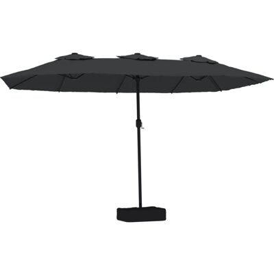 vidaXL Doppel-Sonnenschirm mit LED - 449x245 cm - Gartenschirm vidaXL Doppel-Sonnenschirm mit LED - 449x245 cm - Gartenschirm