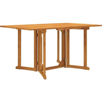 vidaXL Outdoor Klappbarer Schmetterlingsgarten Tisch - Teakholz Möbel vidaXL Outdoor Klappbarer Schmetterlingsgarten Tisch - Teakholz Möbel