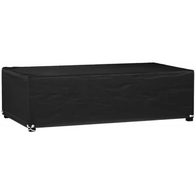 vidaXL Gartentischabdeckhaube 125x70x35 cm - Rechteckig Schwarz vidaXL Gartentischabdeckhaube 125x70x35 cm - Rechteckig Schwarz