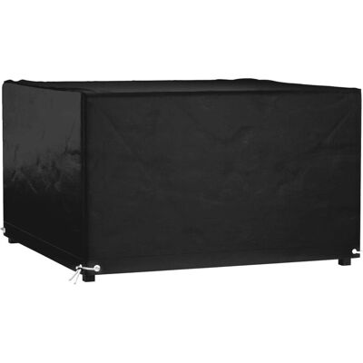 Housse de mobilier de jardin vidaXL 125x125x75 cm Noire - Housse pour meubles de jardin - Publicité Housse de mobilier de jardin vidaXL 125x125x75 cm Noire - Housse pour meubles de jardin - Publicité