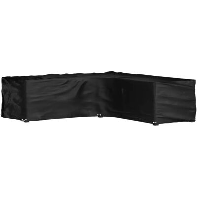 vidaXL L-vormige tuinmeubelhoes - Zwart - 285x285x70 cm vidaXL L-vormige tuinmeubelhoes - Zwart - 285x285x70 cm