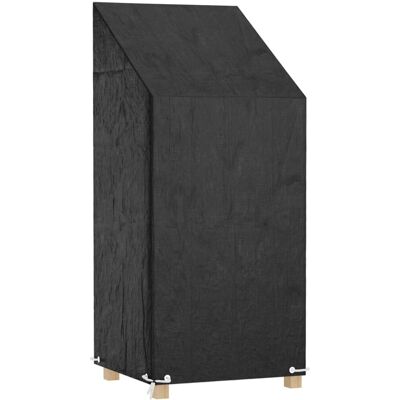 vidaXL Schwarzer Gartensitzbezug 65x65x110/150 cm UV-beständig vidaXL Schwarzer Gartensitzbezug 65x65x110/150 cm UV-beständig