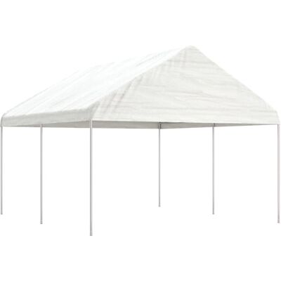 vidaXL 878260 Biały 4,46x4,08x3,22 m Altana - Zadaszona Tenda Zewnątrz vidaXL 878260 Biały 4,46x4,08x3,22 m Altana - Zadaszona Tenda Zewnątrz