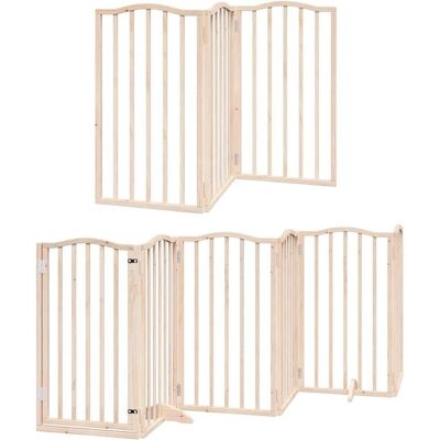 vidaXL Hundetor mit Tür 12 Paneele Faltbar 600 cm Pappelholz - Hundetor vidaXL Hundetor mit Tür 12 Paneele Faltbar 600 cm Pappelholz - Hundetor