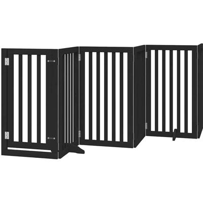 vidaXL Hundegitter mit Tür, faltbar, 9 Paneele, Schwarz, 450 cm - Hundegitter vidaXL Hundegitter mit Tür, faltbar, 9 Paneele, Schwarz, 450 cm - Hundegitter